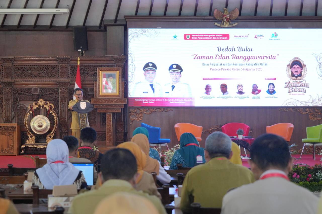 Tingkatkan Literasi Masyarakat, Dispersip Klaten Gelar Bedah Buku