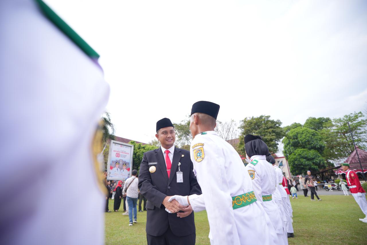 75 Anggota Paskibraka Kabupaten Klaten Dikukuhkan