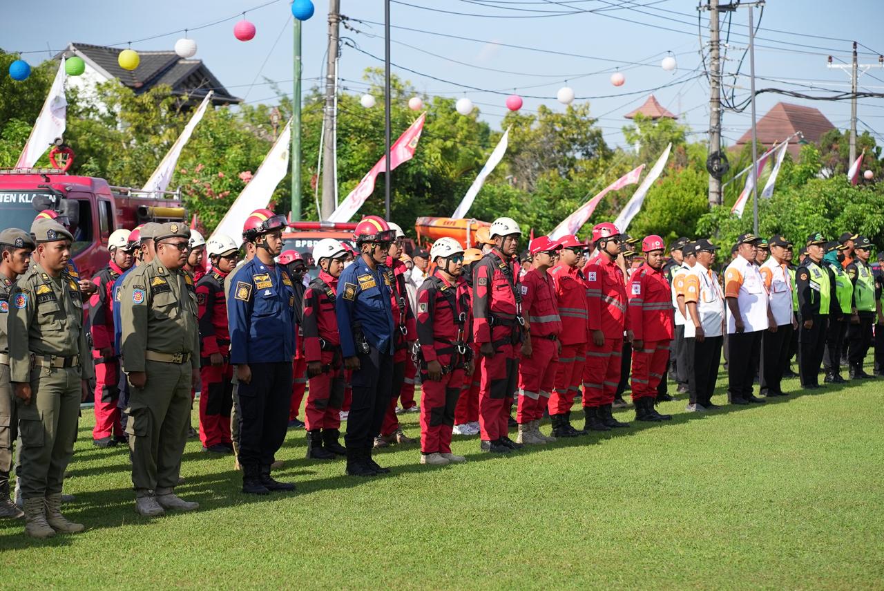 Tingkatkan Kewaspadaan, Pemkab Klaten Gelar Apel Siaga Bencana Alam