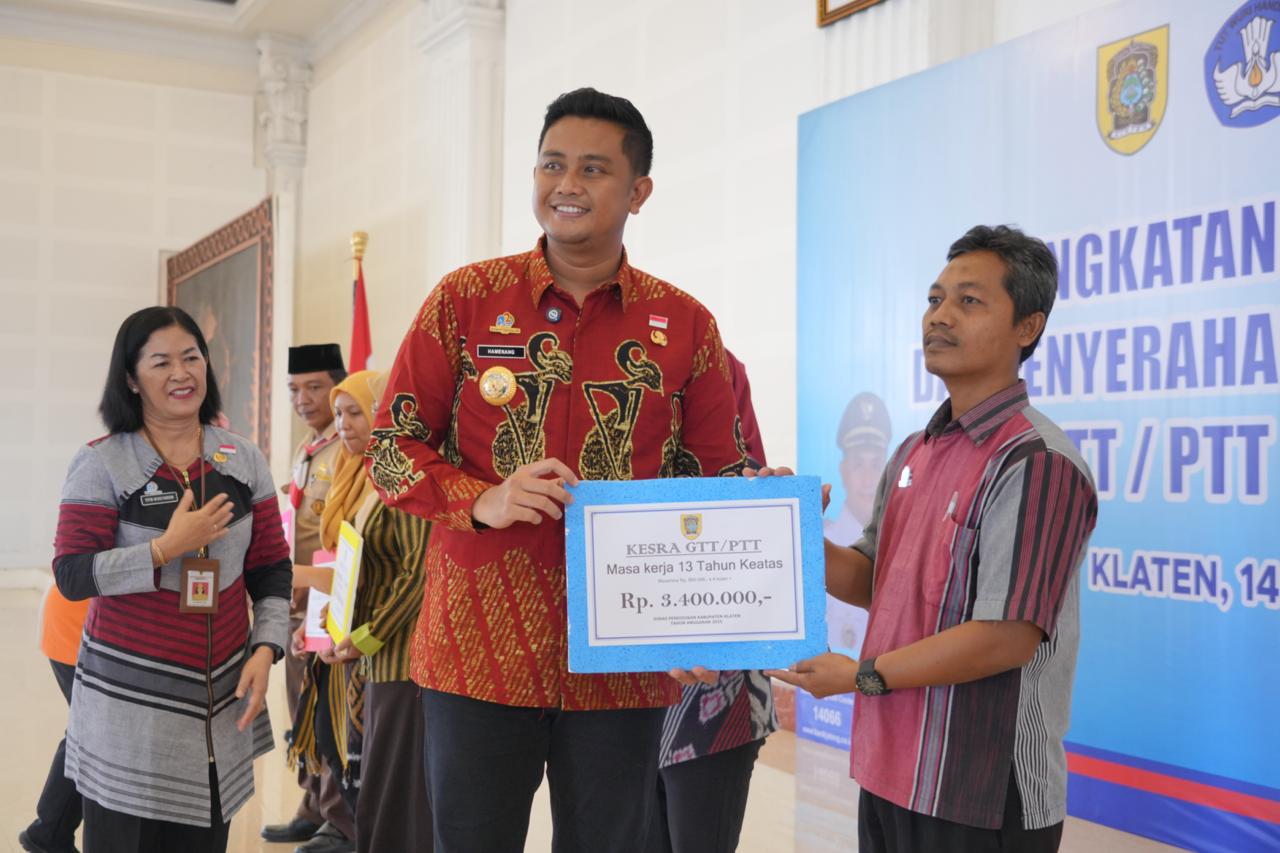 1.440 GTT/PTT Klaten Terima Tunjangan Kesejahteraan