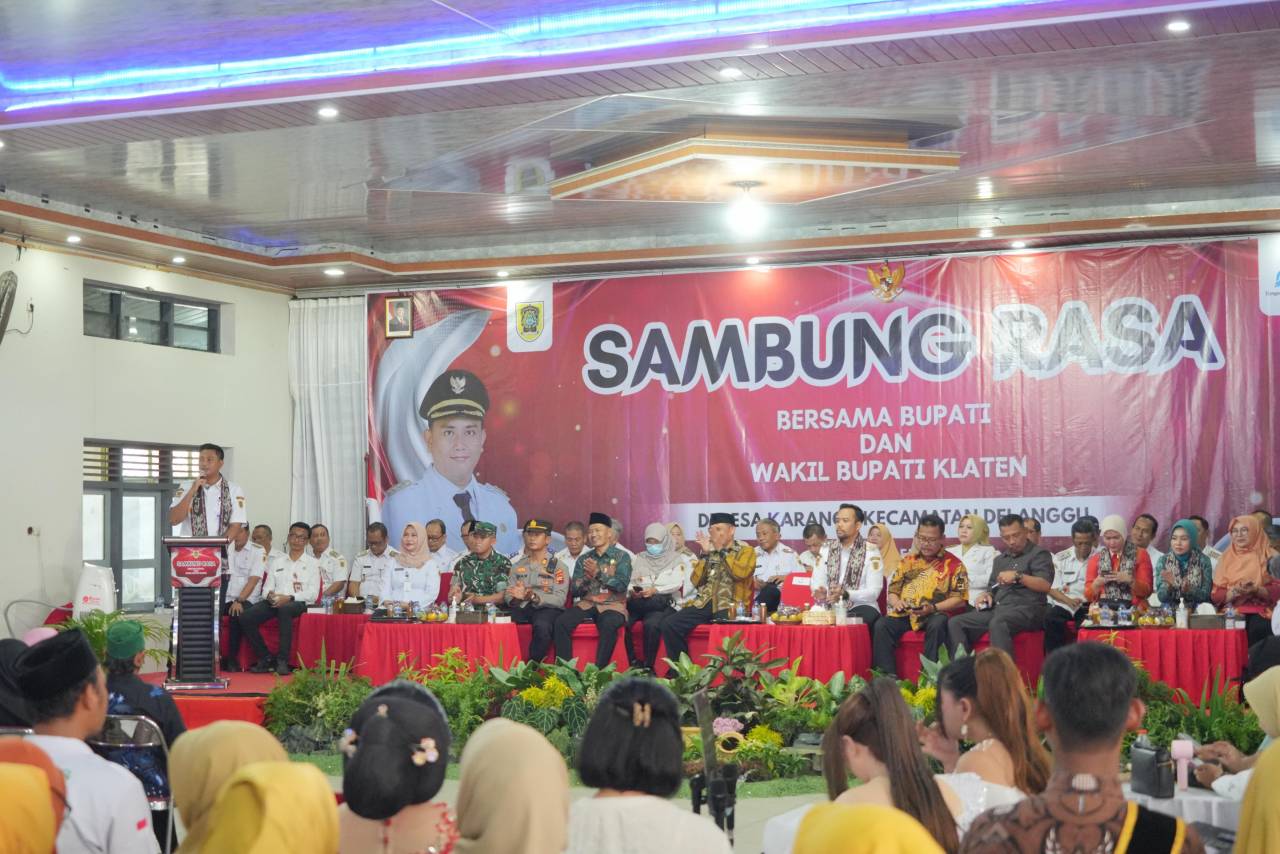 Sambung Rasa Desa Karang Delanggu, Mas Bupati Apresiasi Program Pemdes