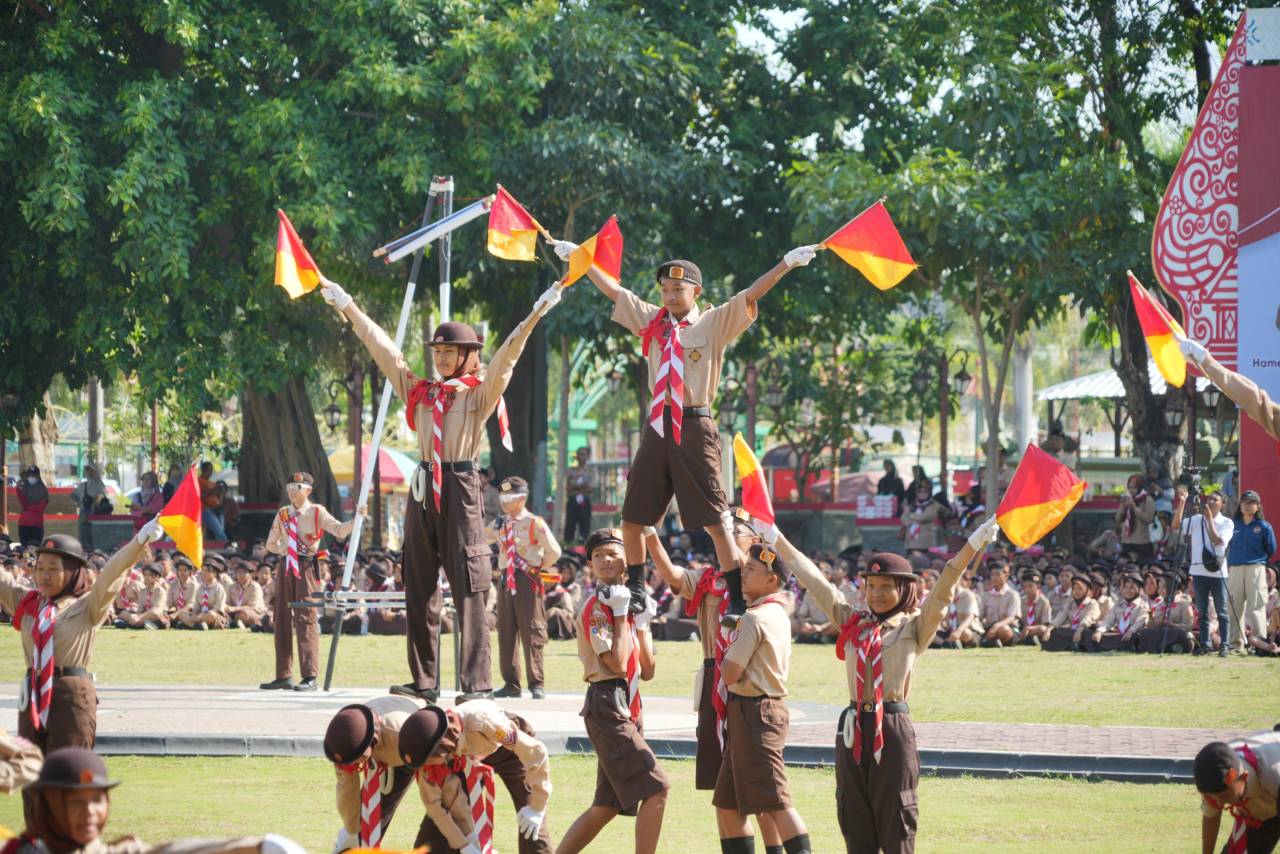 Peringatan Hari Pramuka ke-64 Tingkat Kabupaten Klaten, Bupati : Bentuk Generasi Muda Yang Tangguh dan Disiplin