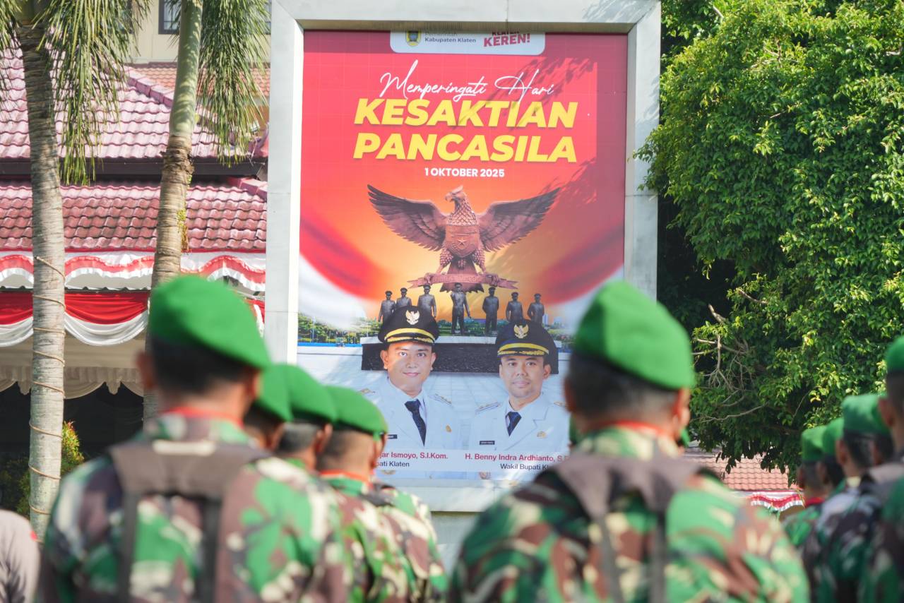 Pimpin Upacara Hari Kesaktian Pancasila, Bupati Klaten Ingatkan Ideologi Bangsa di Tengah Arus Informasi