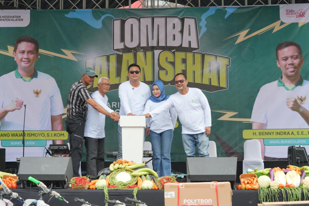 Peringati HKN Ke-61, Dinkes Klaten Gelar Lomba Jalan Sehat