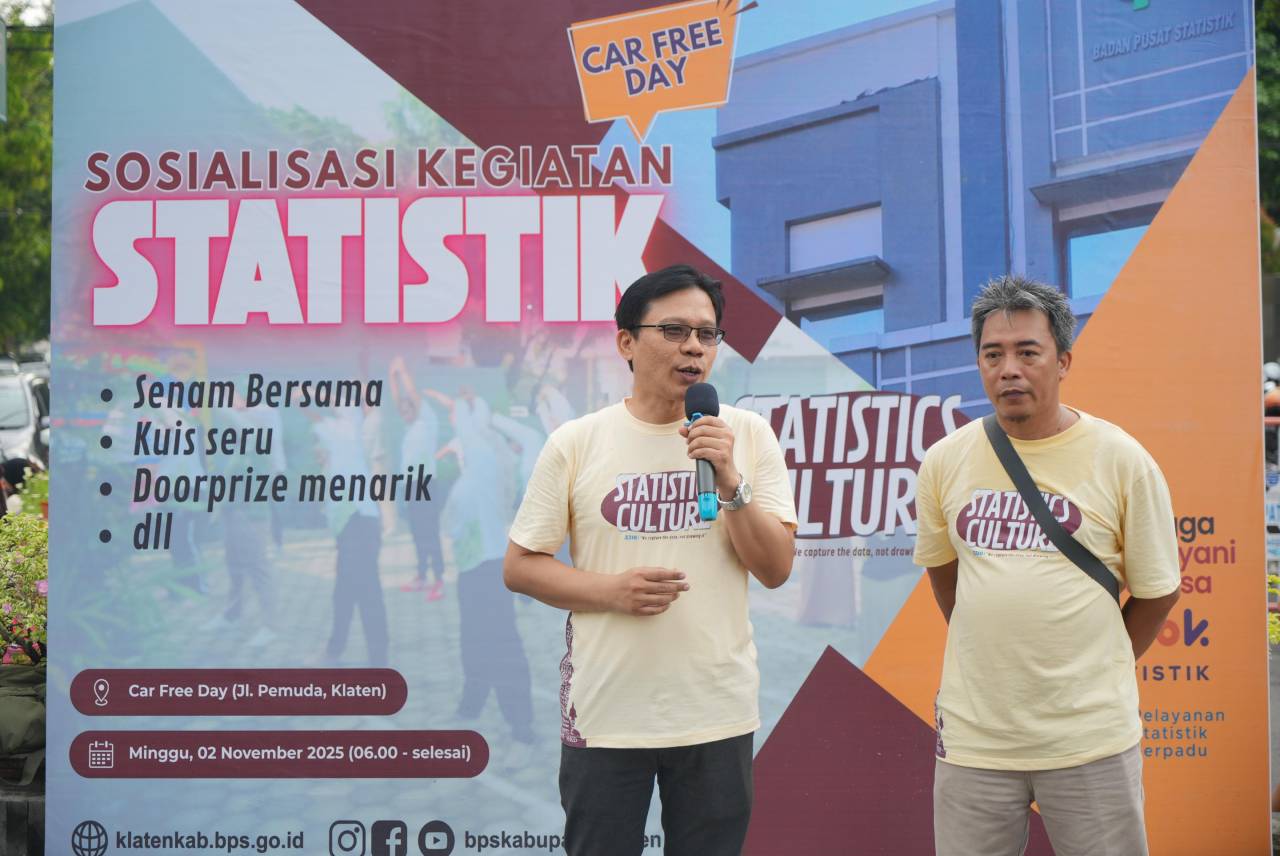 Ajak Warga Melek Statistik, BPS Klaten Gelar Sosialisasi di CFD