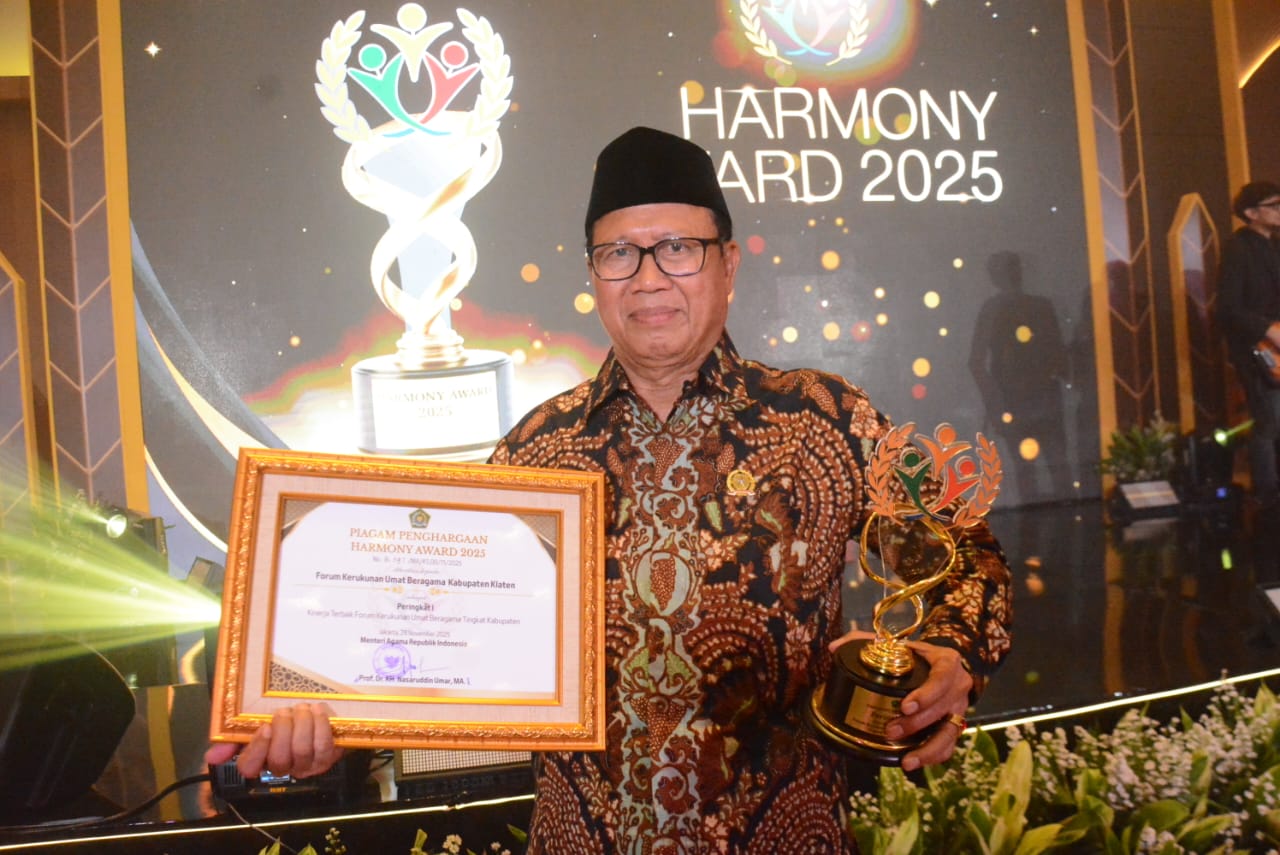 FKUB Klaten Raih Peringkat I Harmony Award 2025
