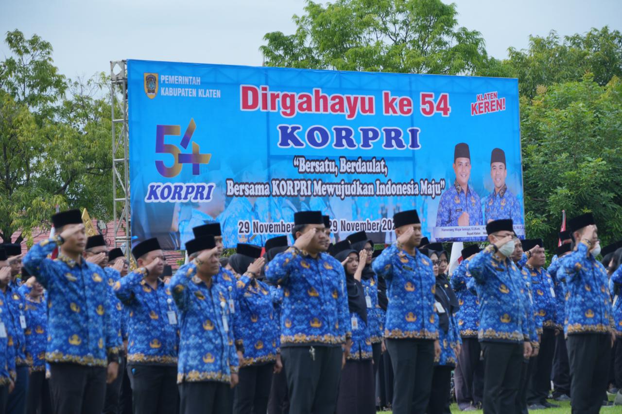 Peringati HUT Ke—54 KORPRI, Bupati Klaten Ajak ASN Peduli Bencana Sumatera