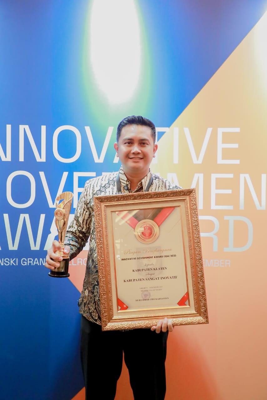 Selamat! Klaten Raih Penghargaan “Kabupaten Sangat Inovatif” di IGA Award 2025