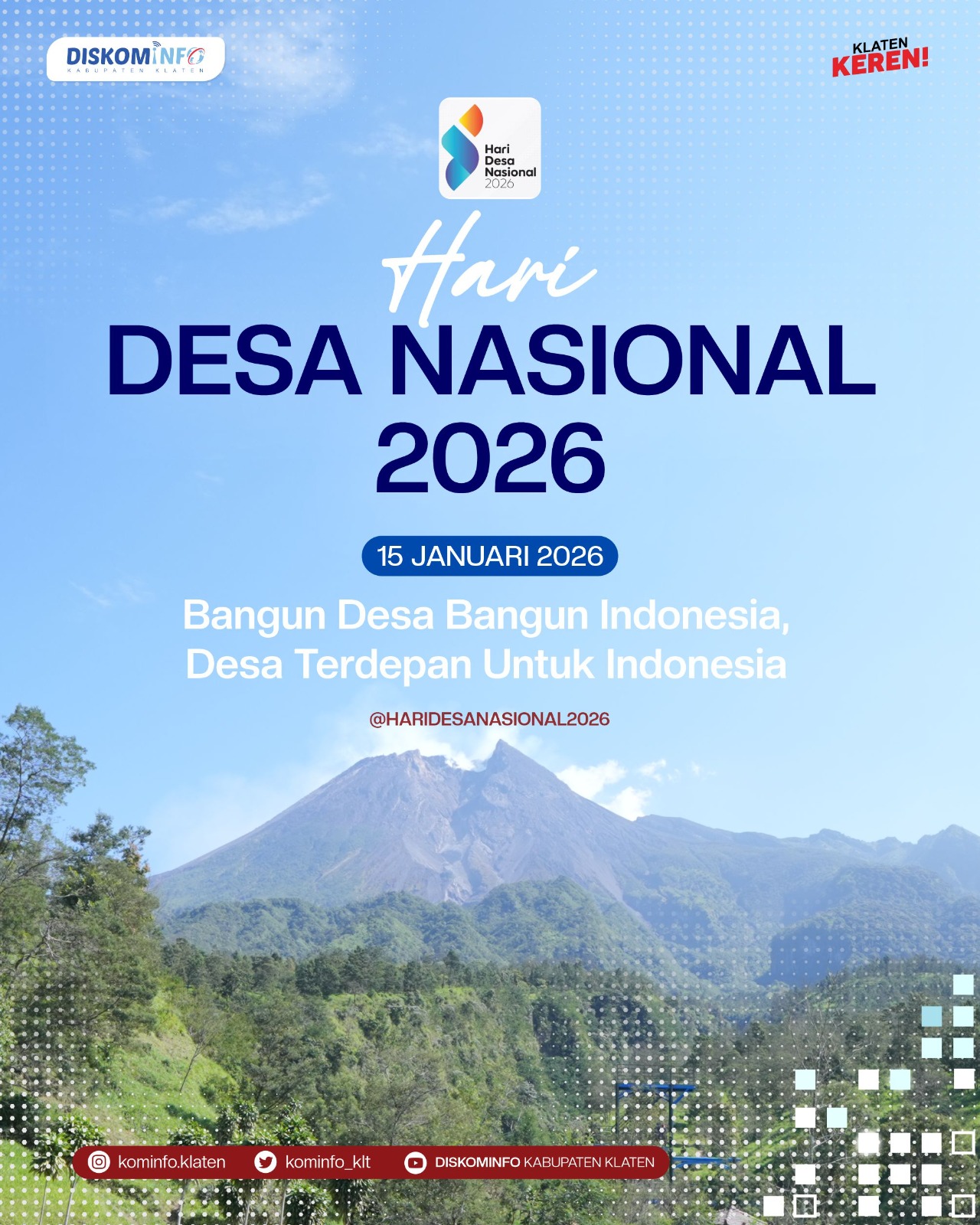 Kades Hingga BPD Se-Klaten Hadir Di Puncak Peringatan Hari Desa Nasional