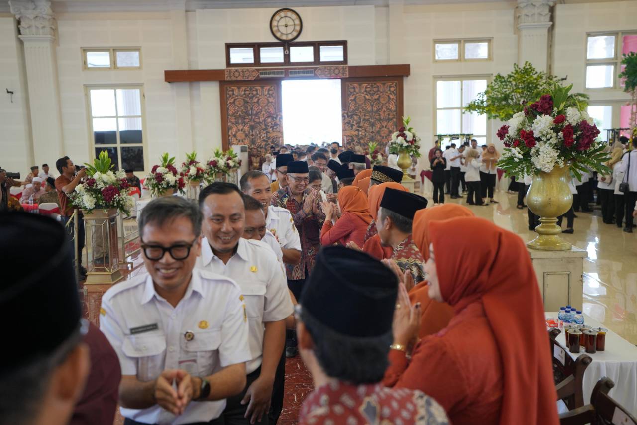 Pererat Sinergi, Pemkab Klaten Gelar Halal Bihalal Di Hari Pertama Kerja
