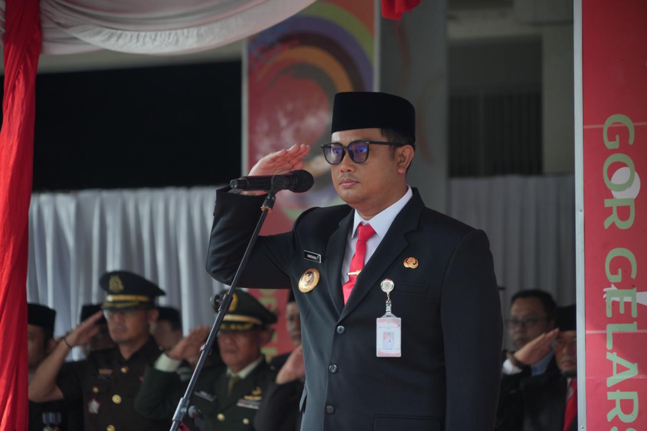 Gelar Upacara Harkitnas di GOR Gelarsena Klaten, Ini Amanat Mas Bupati