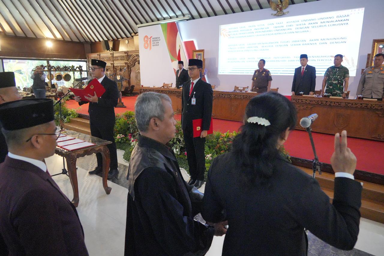 137 Pejabat Dilantik, Bupati Klaten : Berdasarkan Kompetensi