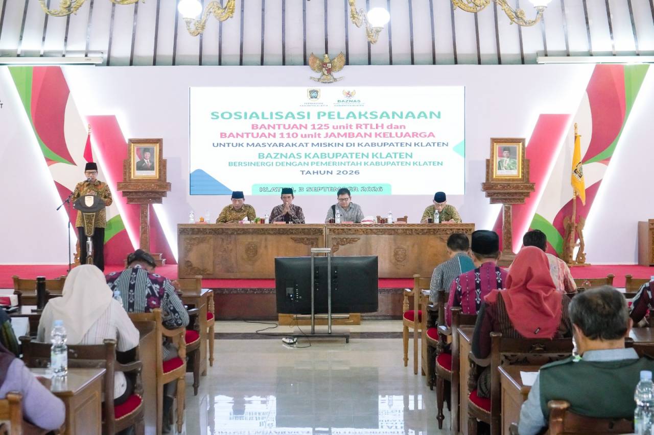 Siap Salurkan Bantuan Rehab RTLH, BAZNAS Klaten Gelar Sosialisasi Program