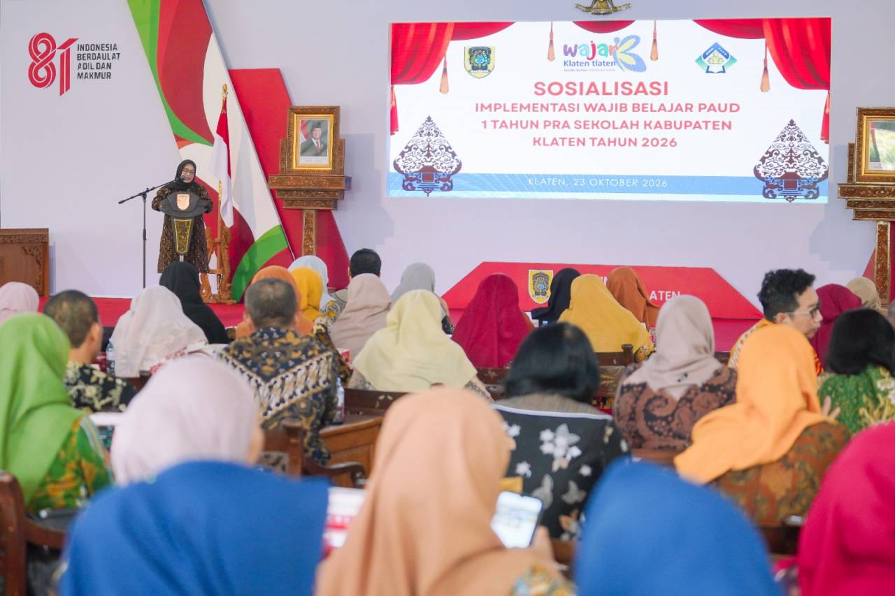 Gelar Sosialisasikan Wajib Belajar Satu Tahun Prasekolah, Disdik Klaten Perkuat Akses Pendidikan Anak Usia Dini 