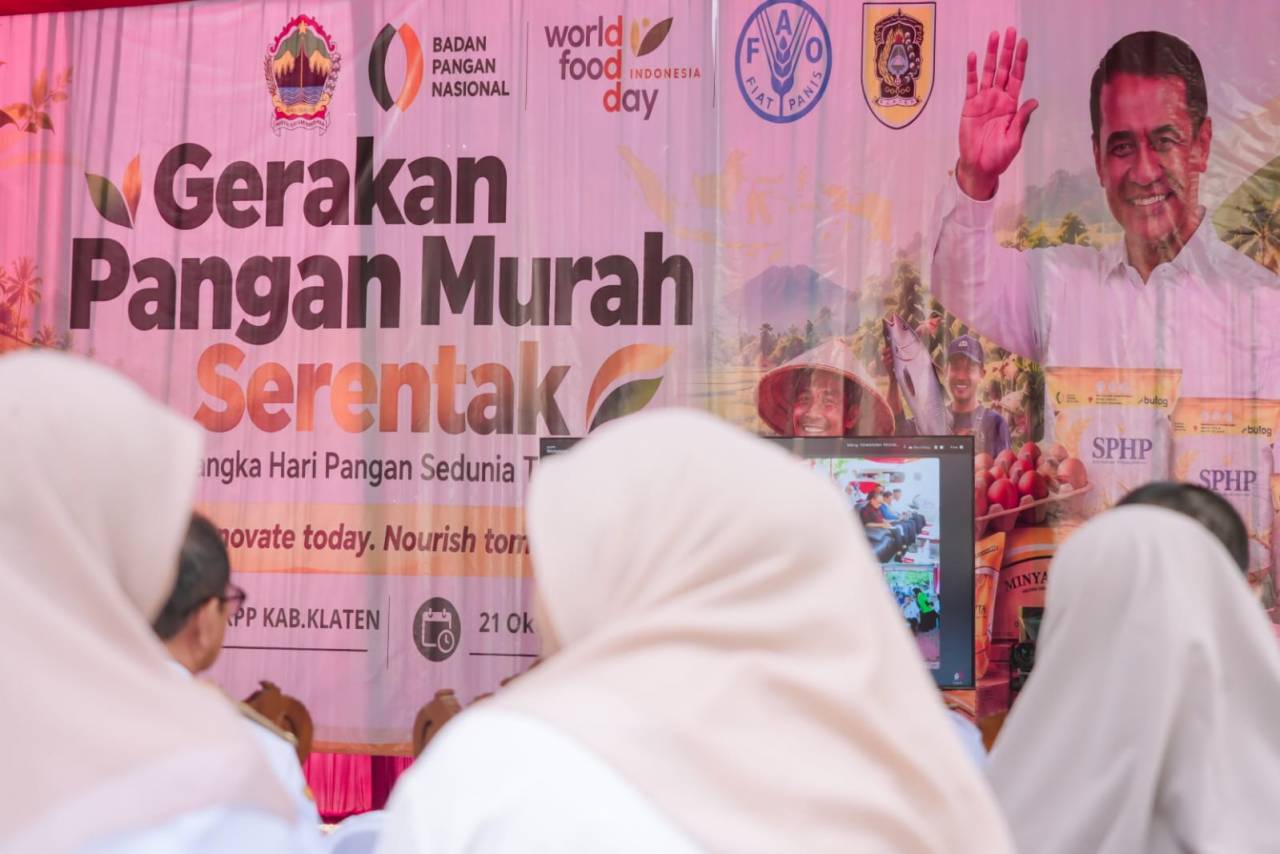 Bazar Gerakan Pangan Murah di Klaten Disambut Antusias Warga